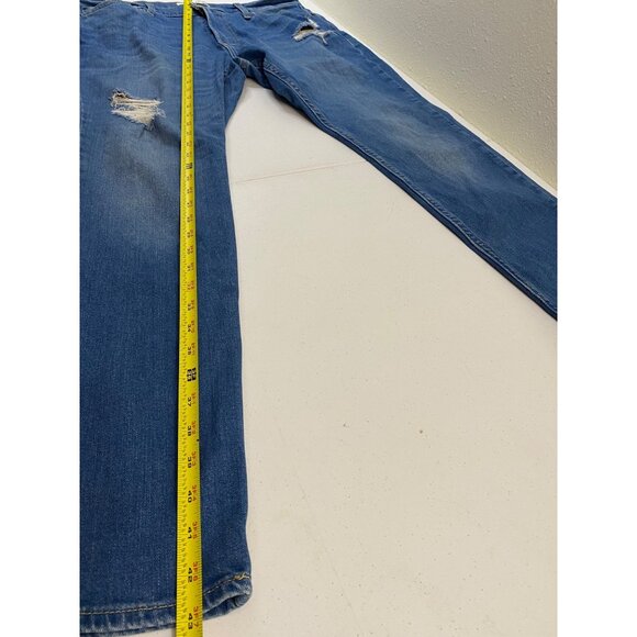 Hollister Epic Flex Super Skinny Jeans Mens 34x32 Blue Distressed Ripped - Picture 9 of 14